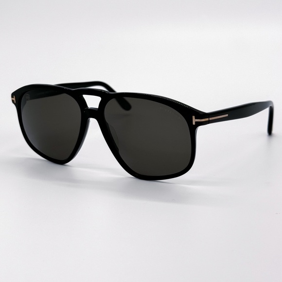 NEW TOM FORD TF1000 01A BLACK AVIATOR SUNGLASSES TOM FORD PIERRE-02 FT1000/S - Picture 8 of 11